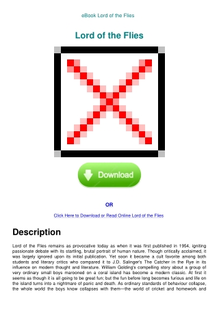 eBook Lord of the Flies