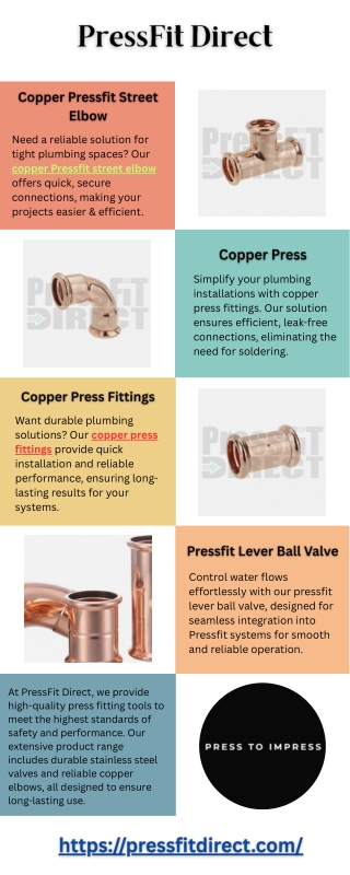 Copper Pressfit Street Elbow