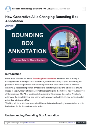 How Generative AI is Changing Bounding Box Annotation