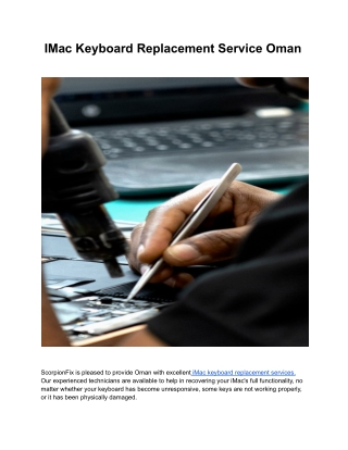 IMac  Keyboard Replacement Service Oman