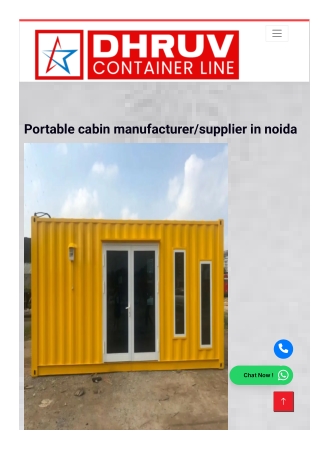 Portable cabin supplier