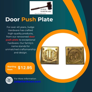 Door Push Plate