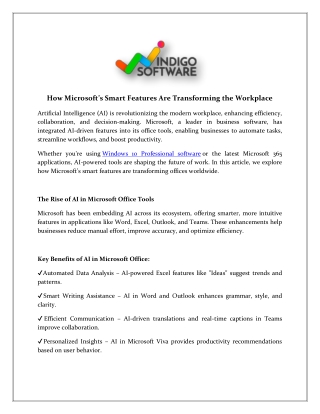 How Microsoft AI Tools Are Revolutionizing Workplaces