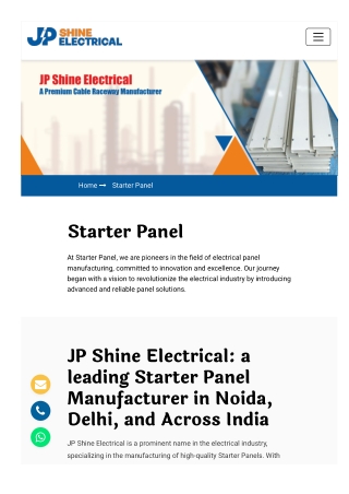 Starter Panel Manufacturer