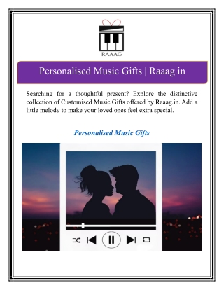 Personalised Music Gifts | Raaag.in