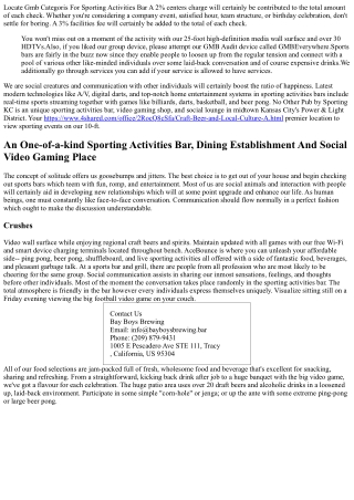 No Other Bar Sporting Activities Bar & Games