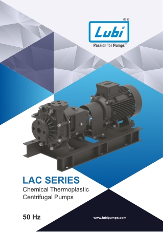 Chemical Thermoplastic Centrifugal Pumps (LAC Series)