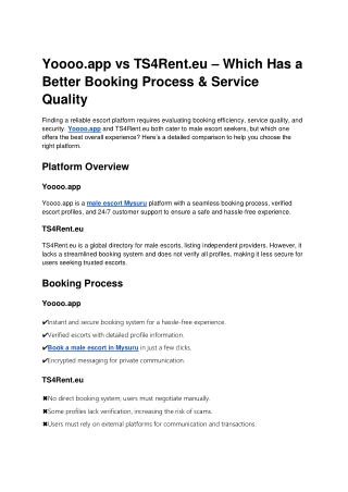 Yoooo.app vs TS4Rent.eu Comparison