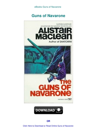 eBooks Guns of Navarone