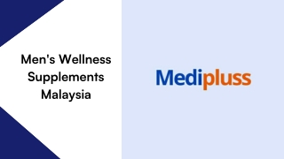 Men's Wellness Supplements Malaysia