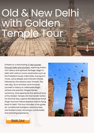 Old & New Delhi with Golden Triangle Tour