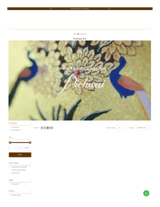 Pichwai Paintings - Buy Modern Pichwai Wall Paintings & Art Online | Kalavaati