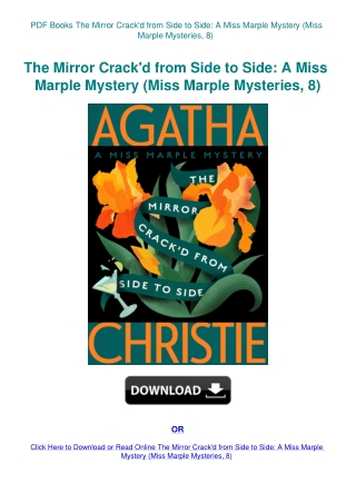 PDF Books The Mirror Crack'd from Side to Side A Miss Marple Mystery (Miss Marple Mysteries  8)