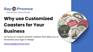 Why use Customized Coasters for Your Business - SayIt Promos