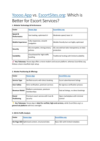 Yoooo v escortsites