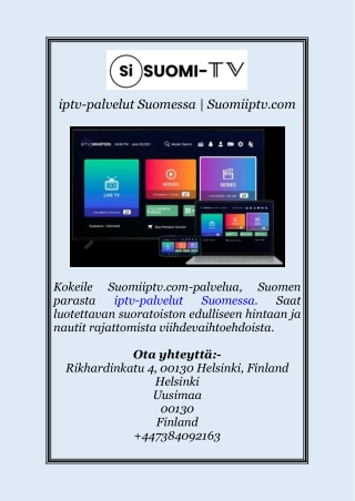 iptv-palvelut Suomessa | Suomiiptv.com