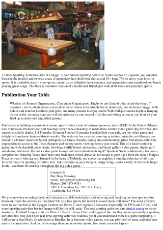 12 Finest Sporting Activities Bars In Canggu To See Real-time Sporting Activitie