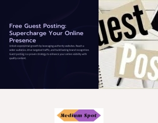 Free Guest Post: Boost Your Online Presence with Quality Content
