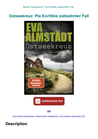 Books Ostseekreuz Pia Korittkis siebzehnter Fall