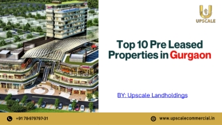 Pre Leased Commercial Property for Resale in Gurgaon