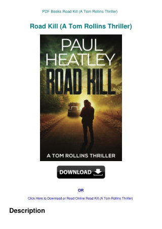 PDF Books Road Kill (A Tom Rollins Thriller)
