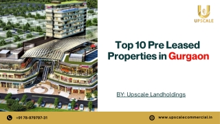 Investment in Pre Leased Commercial Property in Gurgaon