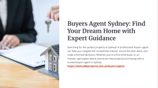 Buyers Agent Sydney: Find Your Dream Home with Expert Guidance