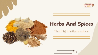Herbs and Spices That Fight Inflammation - KitchenHut (Pty) Ltd