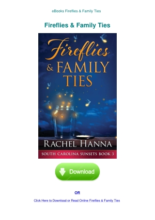 eBooks Fireflies & Family Ties