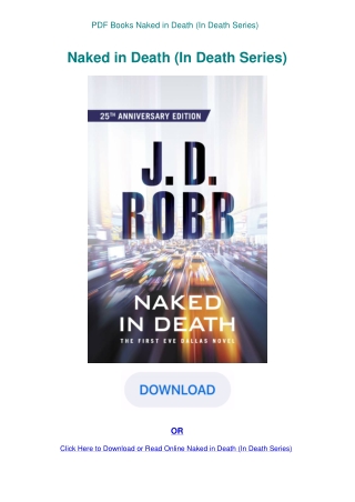 PDF Books Naked in Death (In Death Series)
