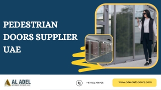 Pedestrian Doors Supplier Uae