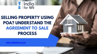 Selling Property Using POA Understand the Agreement to Sale Process