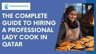 The Complete Guide To Hiring a Professional Lady Cook in Qatar