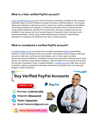 Top 15 Sites To Buy Verified PayPal Accounts
