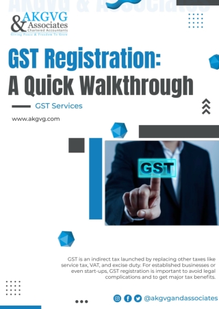 GST Registration - A Quick Walkthrough