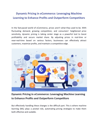 Dynamic Pricing in eCommerce: Leveraging ML to Enhance Profits