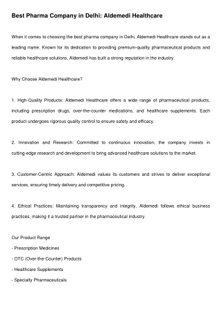 best_pharma_company_delhi