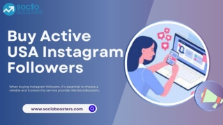 Buy Active USA Instagram Followers  - SocioBoosters