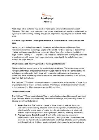 200-Hour Yoga Teacher Training in Rishikesh