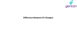 Difference Between EV Chargers