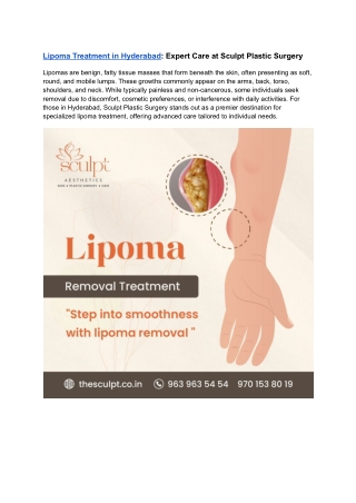 Lipoma Treatment in Hyderabad_ Expert Care at Sculpt Plastic Surgery (1)