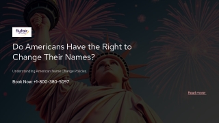 Do Americans Have the Right to Change Their Names