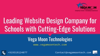 Website Design Company for Schools