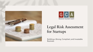 Legal Risk Assessment for Startups – General Counsel Audit