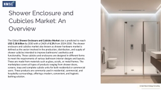 Shower Enclosure and Cubicles Market