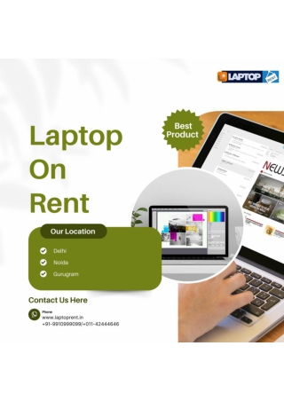 Laptop on rent in Delhi! 9910999099
