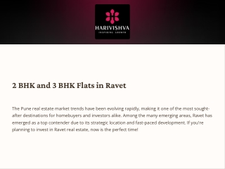 2 BHK and 3 BHK Flats in Ravet | Harivishva Infinia