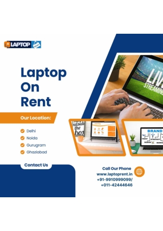 Laptop on rent in Faridabad! 9910999099