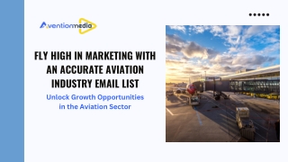 Reach New Heights with an Accurate Aviation Industry Email List
