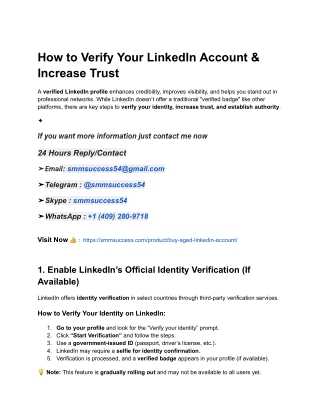 How to Verify Your LinkedIn Account & Increase Trust